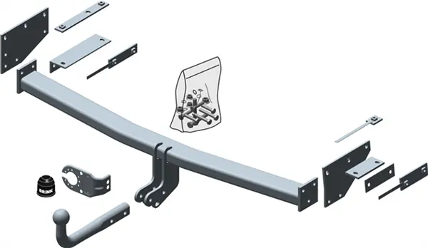 Brink Towbar European For Renault Koleos (09/2008 - 02/2017) 1