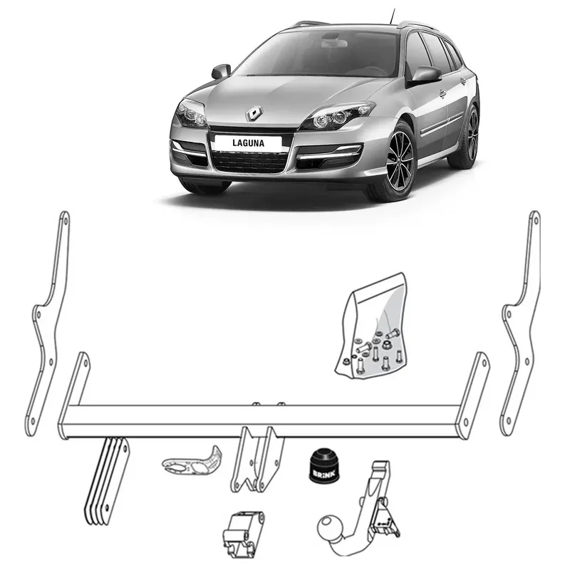 Brink Towbar European For Renault Laguna (10/2007 - 12/2015) 1