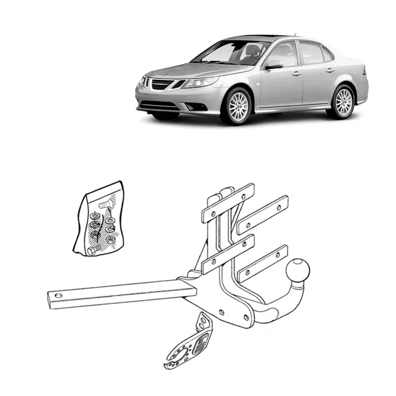 Brink Towbar European For Saab 9-3 (09/2002 - 02/2015) 1