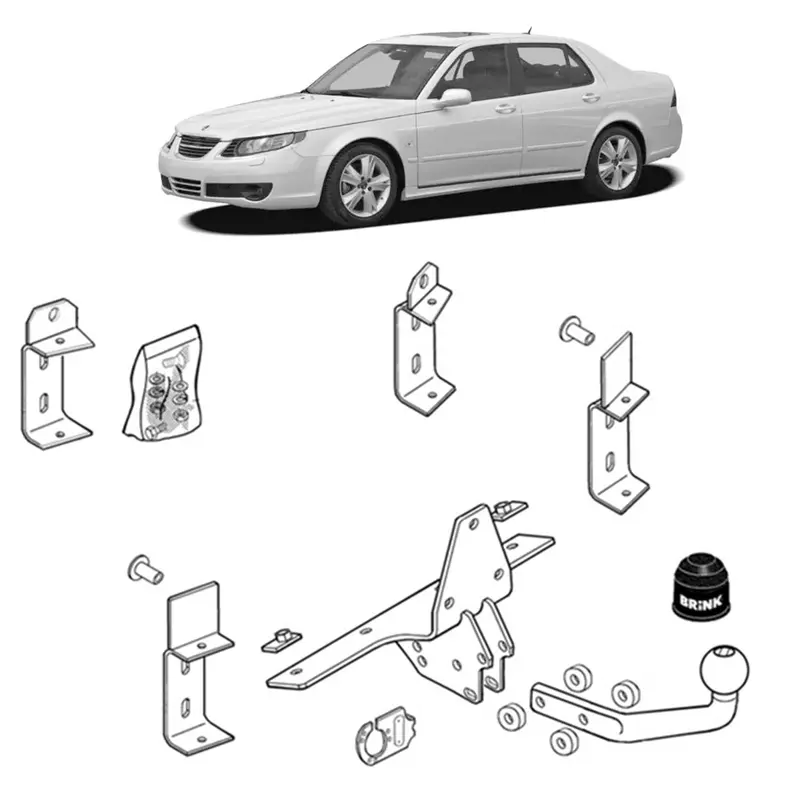 Brink Towbar European For Saab 9-5 (03/1999 - 12/2009) 1