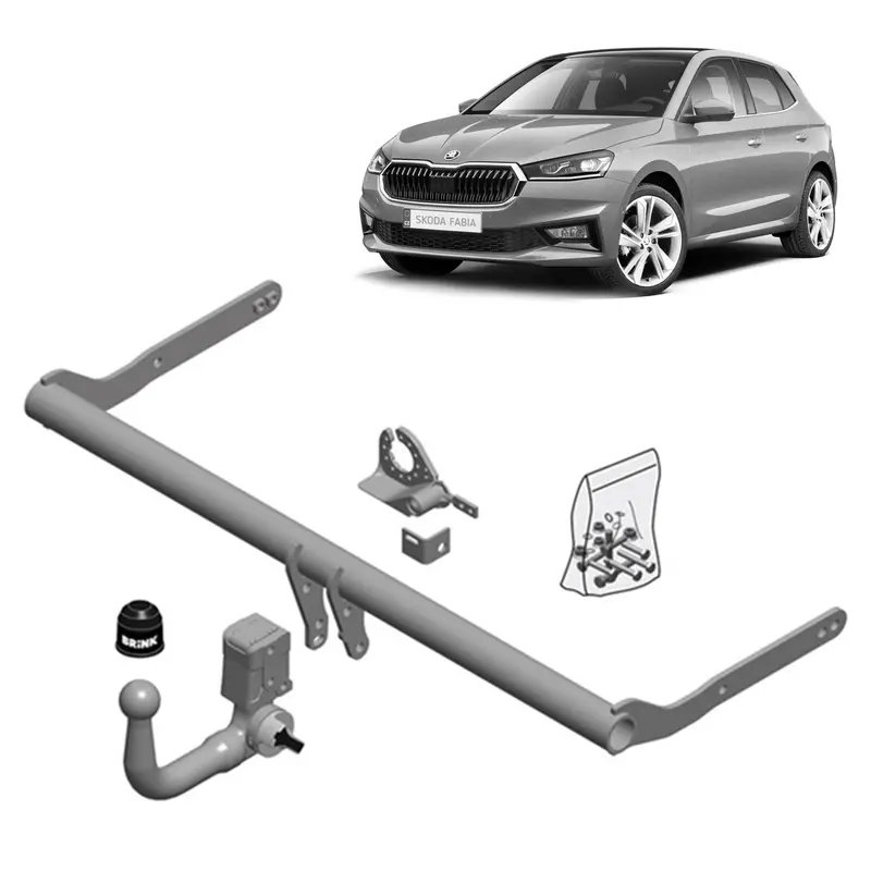 Brink Towbar European For Skoda Fabia Hatch (08/2014 - 06/2021), Skoda Fabia Wagon (08/2014 - 12/2022) 1