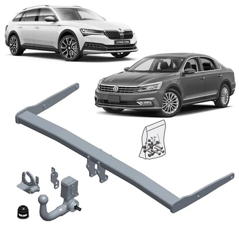 Brink Towbar European For Skoda Superb (03/2015 - On), Volkswagen Passat (08/2014 - On) 1
