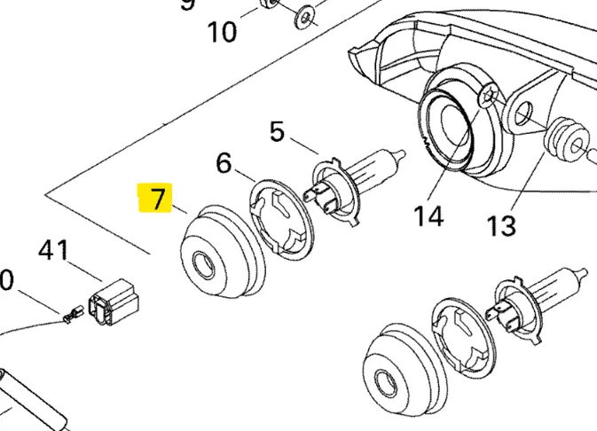 Brp Headlight Bulb Cover 1