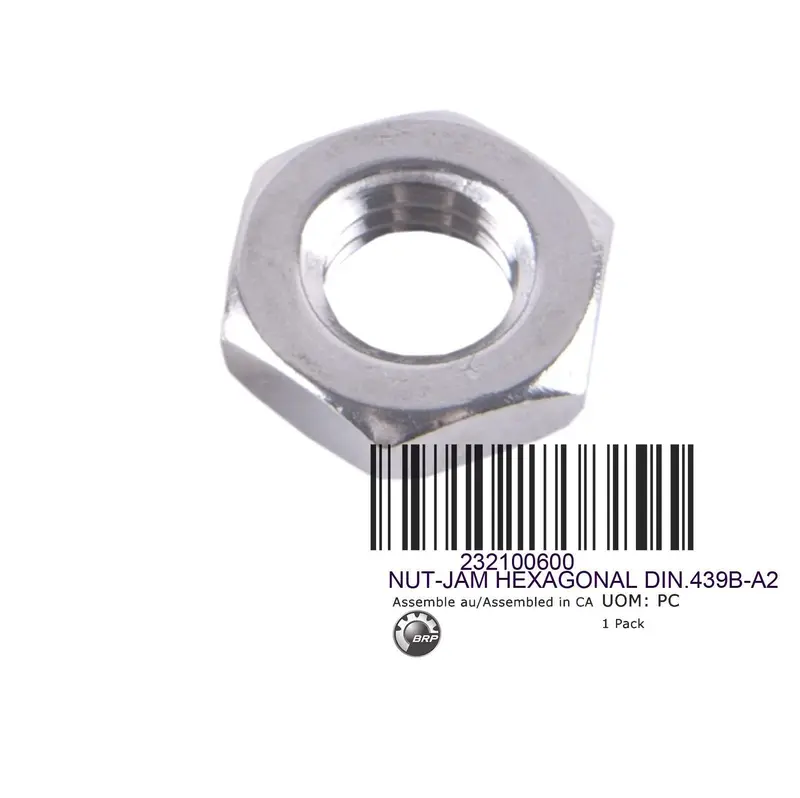 Brp Hex Jam Nut M10 1