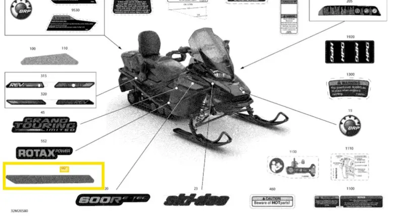 Brp Left Hand Frame Decal 1