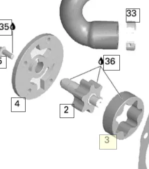 Brp Oil Pump Rotor 16 Mm 1