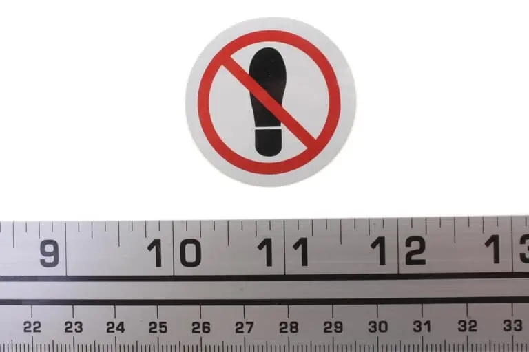 Brp Pictogram Foot Gate Label 2