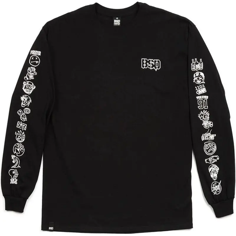 Bsd Icon Long Sleeve T-Shirt - Black 1