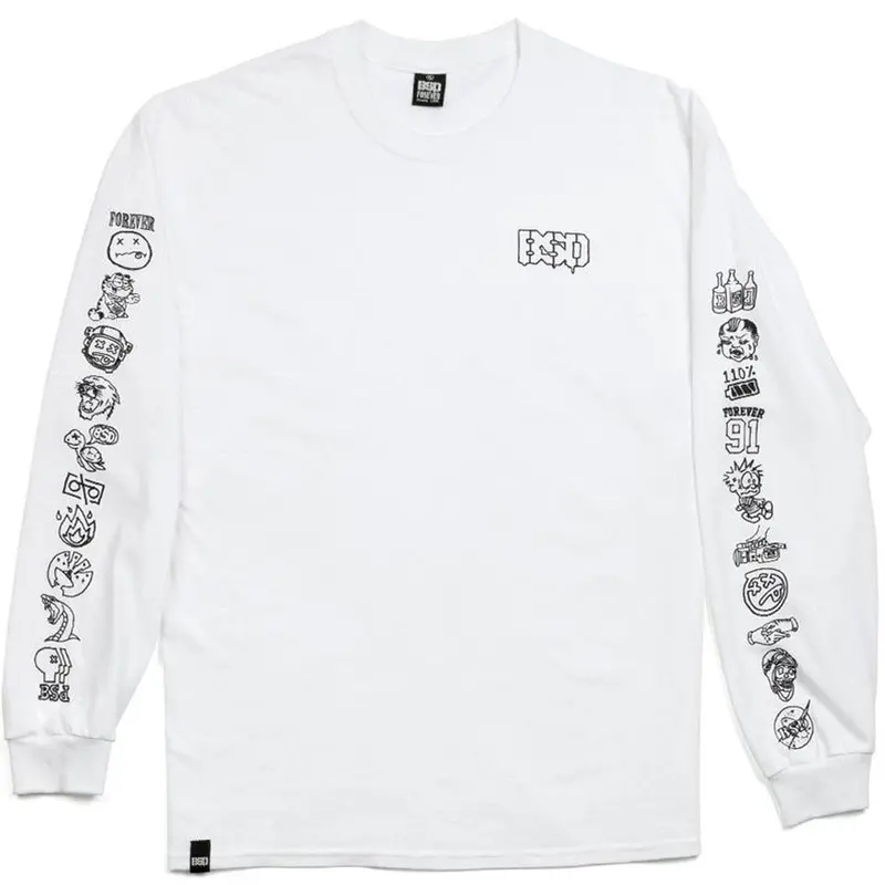 Bsd Icon Long Sleeve T-Shirt - White 1