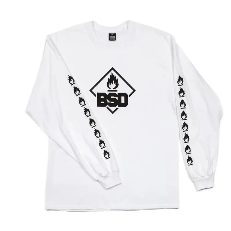 Bsd Roastin Long Sleeve T-Shirt - White 1