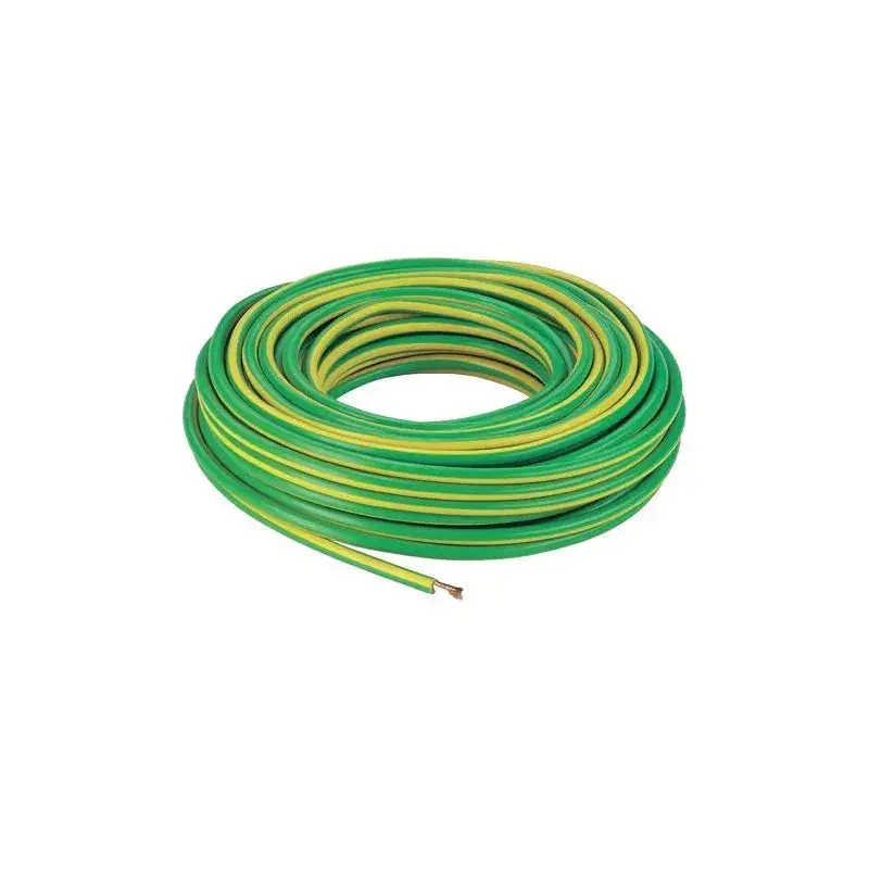 Câble De Terre Vert Jaune - 10 Mm² - 100 Mètres 1