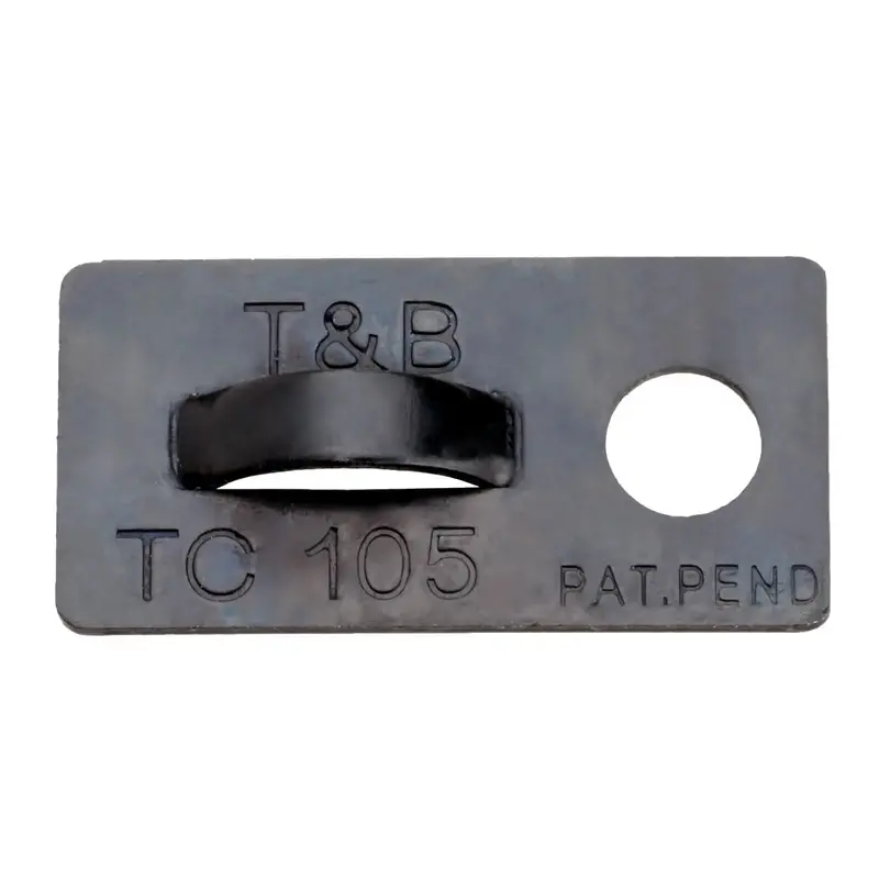 Cable Tie Mounting Plate Black 1