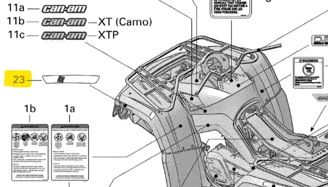 Can-Am Lh Reflector (Long) 1