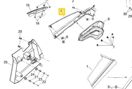 Can-Am Outlander 400 Rh Side Panel 1