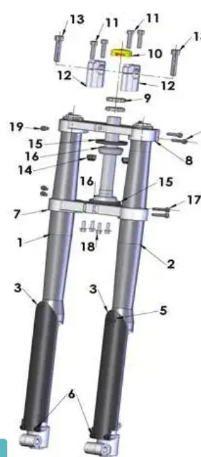 Cobra Motorcycle Fork Guard Set 1