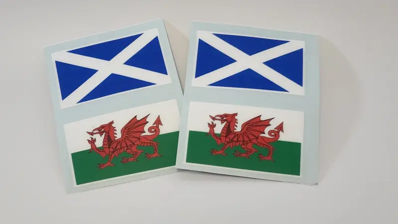 Colin Mcrae And Derek Ringer Driver Flags - 2 Pair 1