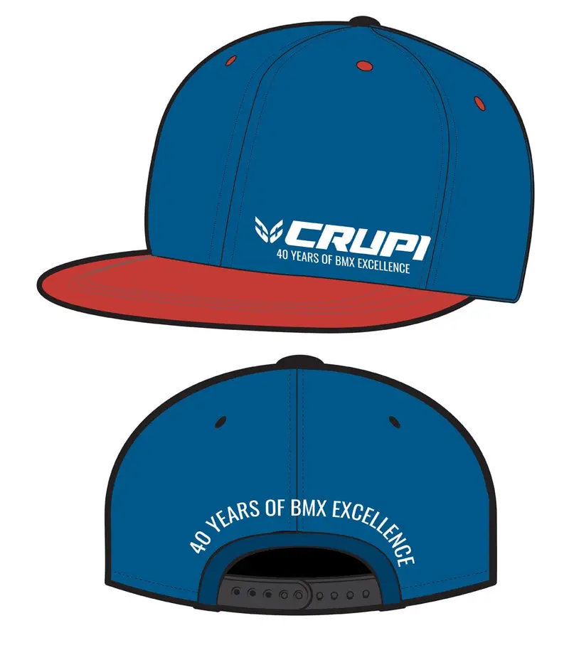 Crupi Slick Snapback Cap Blue/Red 1