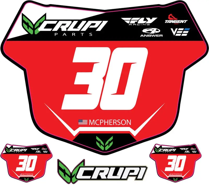 Custom Number Plate Decals 2
