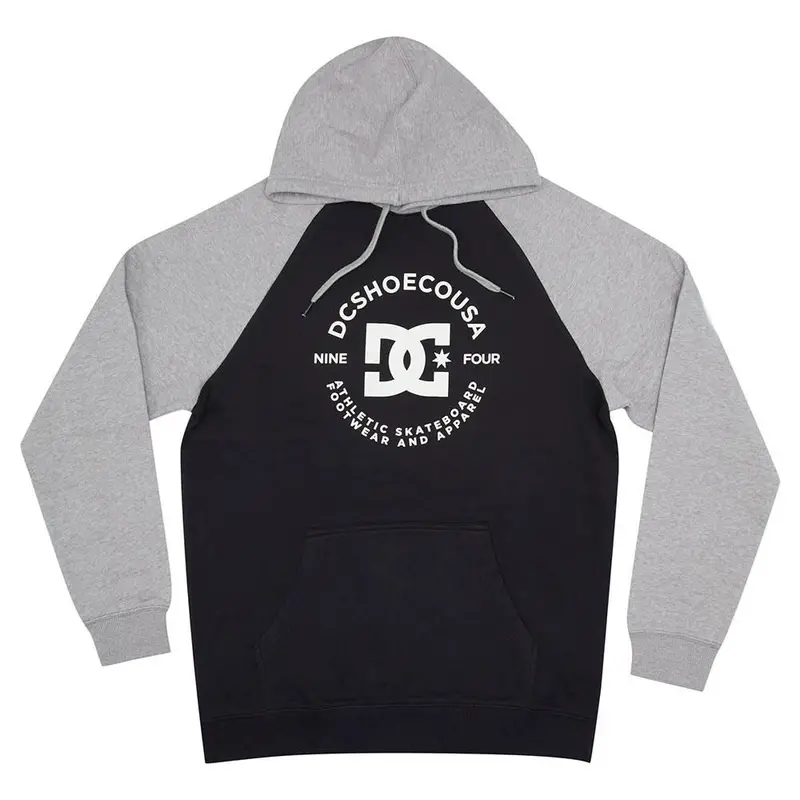 Dc Star Pilot Raglan Hoodie - Black/Grey Heather 1