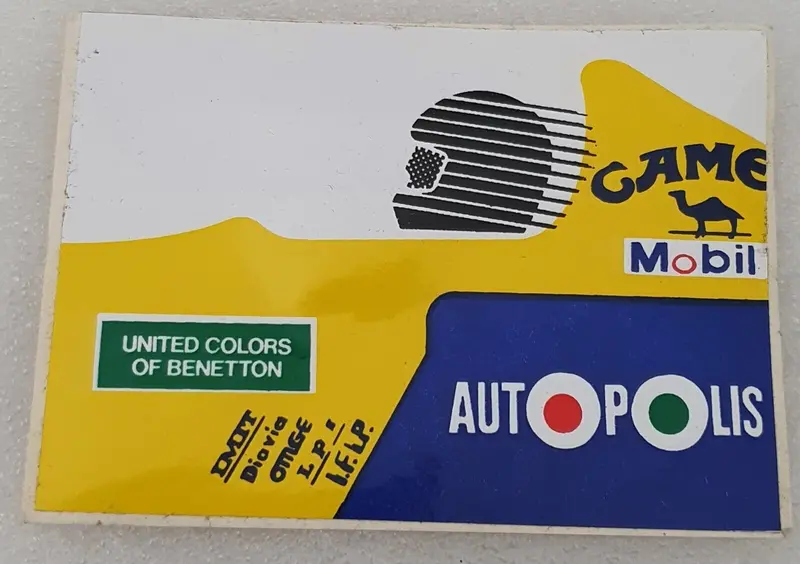 Early Benetton Racing Sticker 1