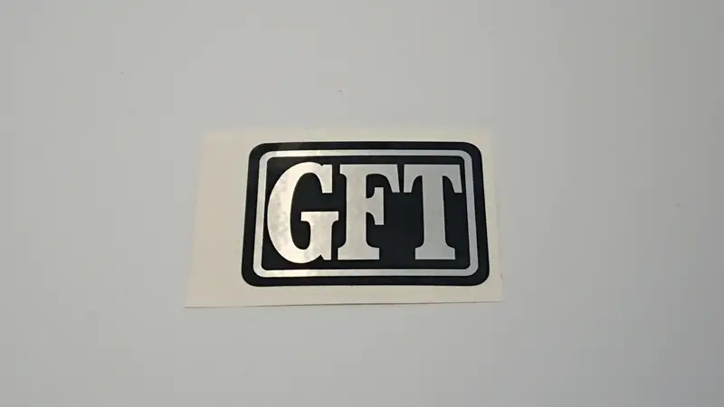 Early Leone Gft Brushed Badge Sticker 2