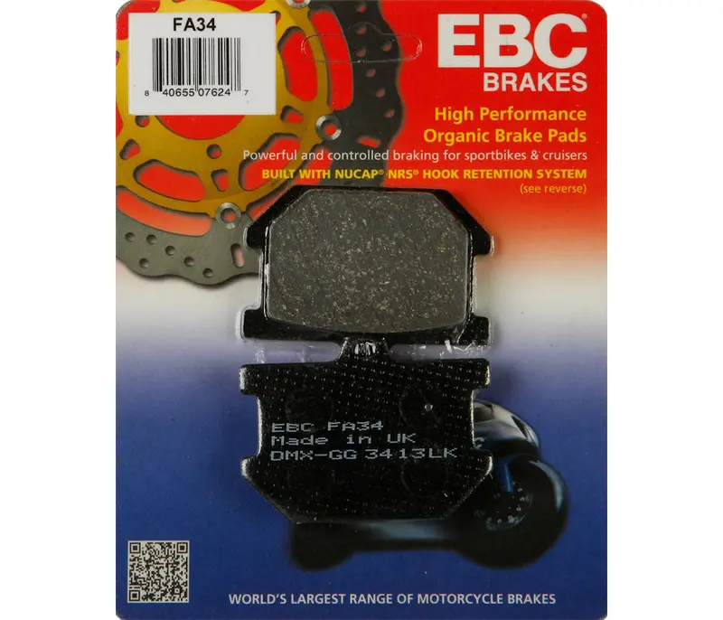 Ebc Fa34 Standard Organic Brake Pad 1