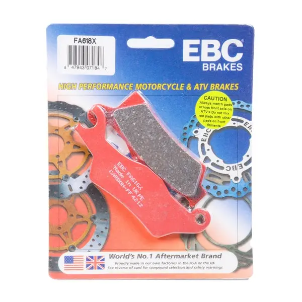 Ebc Rear & Front Brake Pad Fa618x 1