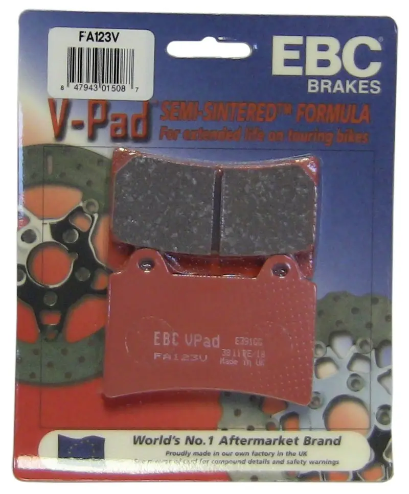 Ebc Semi-Sintered Brake Pads Fa123v 1