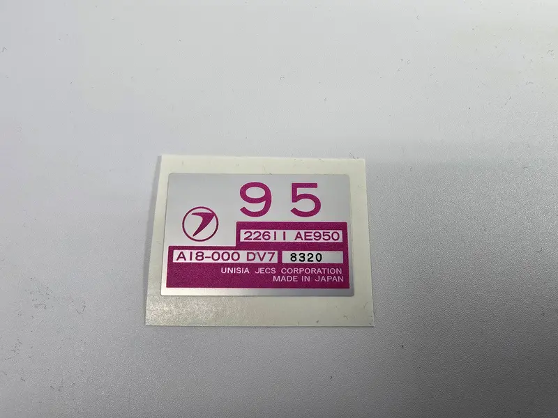 Ecu Stickers For Subaru 4