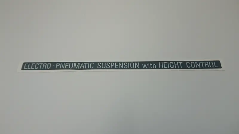 Electro Pneumatic Suspension With Height Control Window Story Sticker 1
