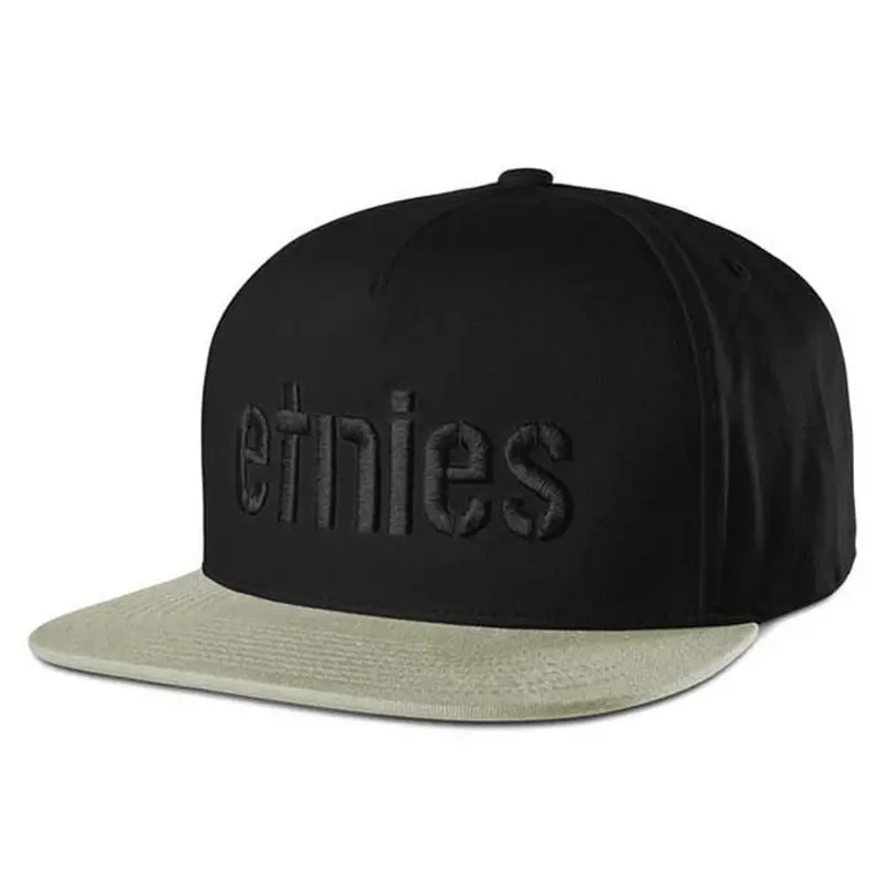 Etnies Corp Snapback Cap - Black/Black/Gum 1