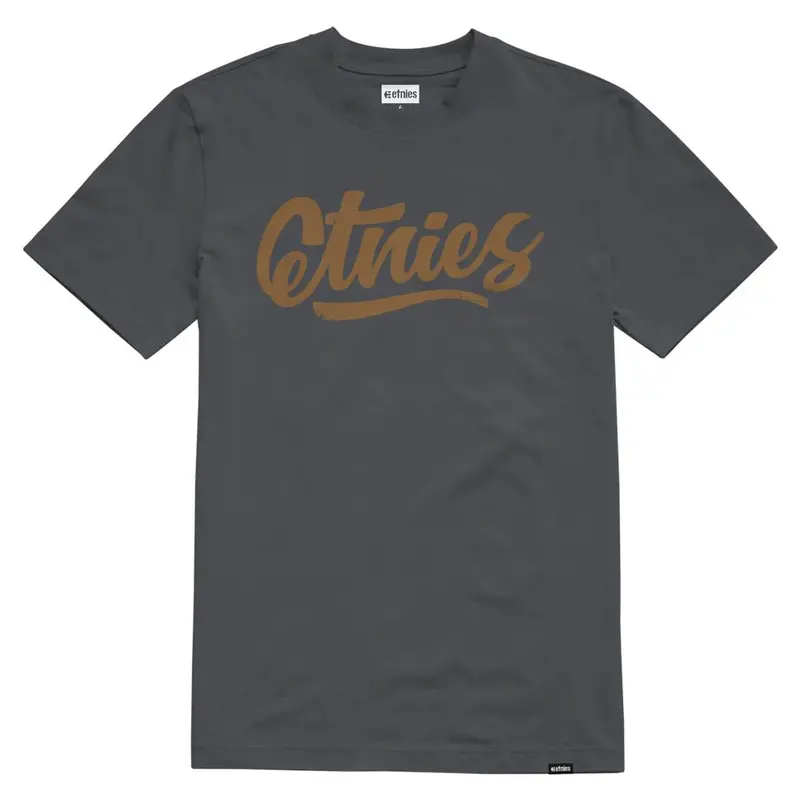 Etnies Script T-Shirt - Charcoal 1
