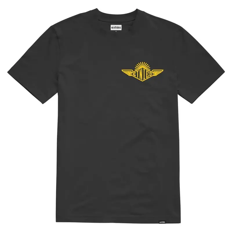 Etnies Wings T-Shirt - Black/Yellow 1