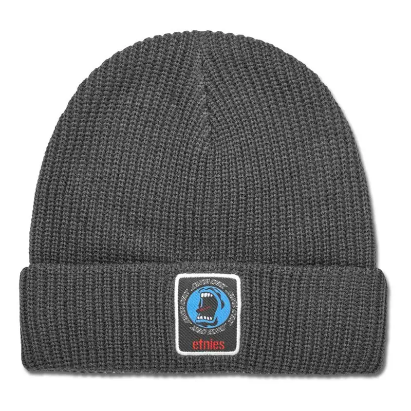 Etnies X Santa Cruz Screaming Hand Beanie - Charcoal 1
