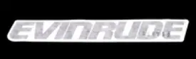 Evinrude Front Steel Gray Decal 1