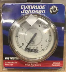 Evinrude Retro 3" System Check Tachometer Gauge 1