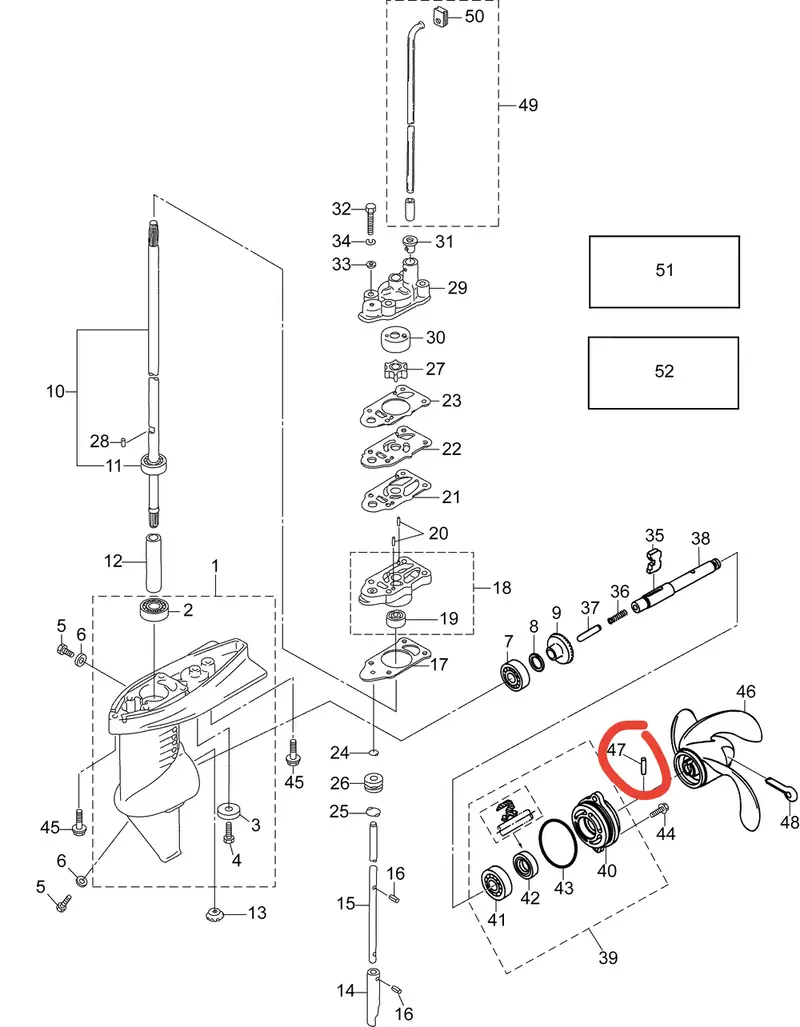 Evinrude Shear Pin (4-24) 1