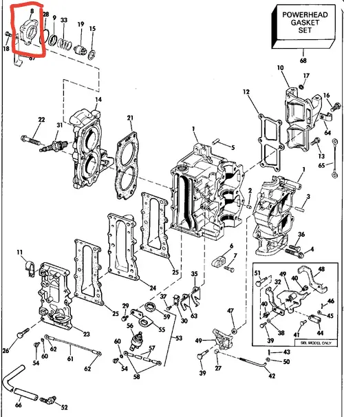 Evinrude Thermostat Cover 1