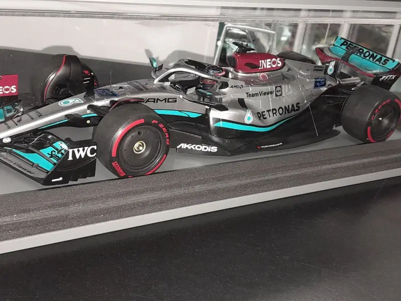 🏁1:18 Spark Mercedes F1 Team W13 #63 G. Russell 2022 4Th Bahrain Gp🏁 1