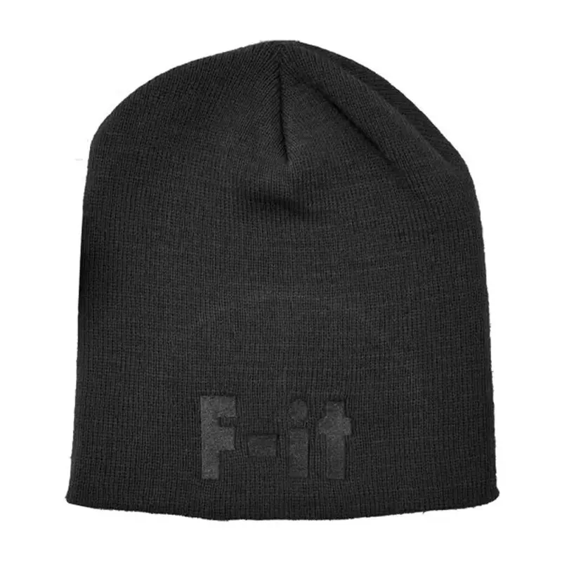 Fit 8" Uncuffed F-It Beanie - Black 1