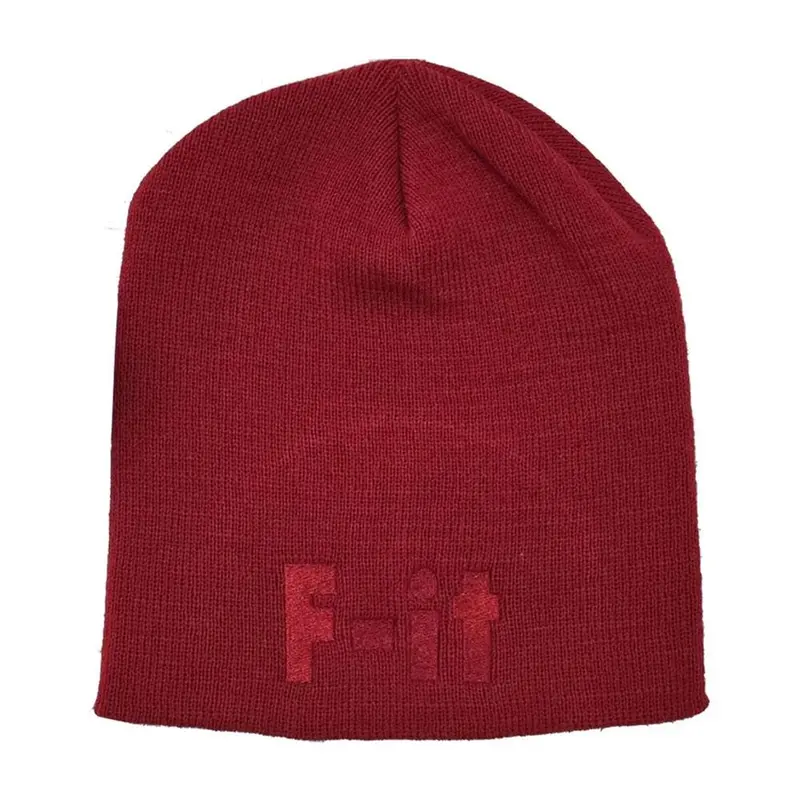 Fit 8" Uncuffed F-It Beanie - Red 1