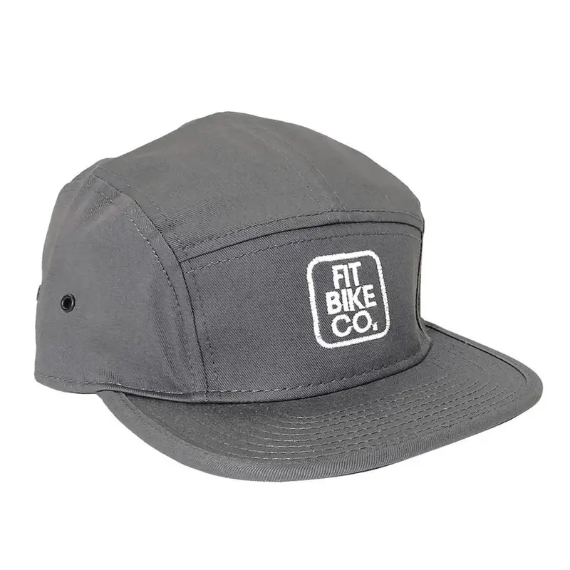 Fit Five Panel Camper Hat - Charcoal Grey 1