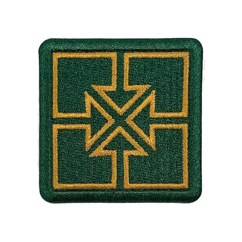 Fit Key 2'' Embroidered Patch - Green And Gold 1