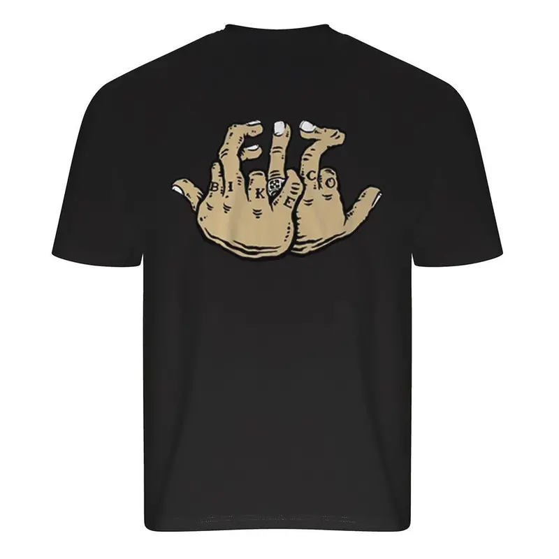 Fit Middle Finger T-Shirt - Black 1