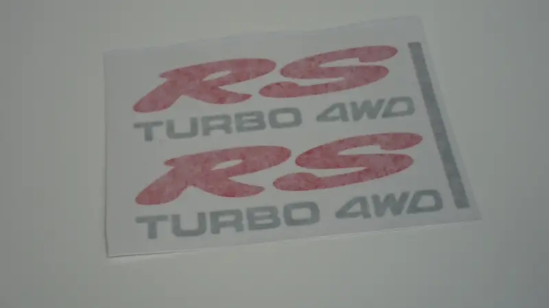 G1s1 Legacy Rs Turbo 4Wd Quarter Panel Decals - Pair 1