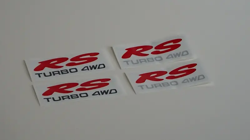 G1s1 Legacy Rs Turbo 4Wd Quarter Panel Stickers - Pair 1