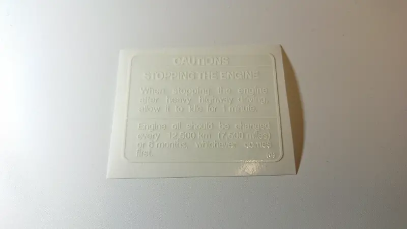Gc8/Gf8 Door "Cooldown" Stickers 1