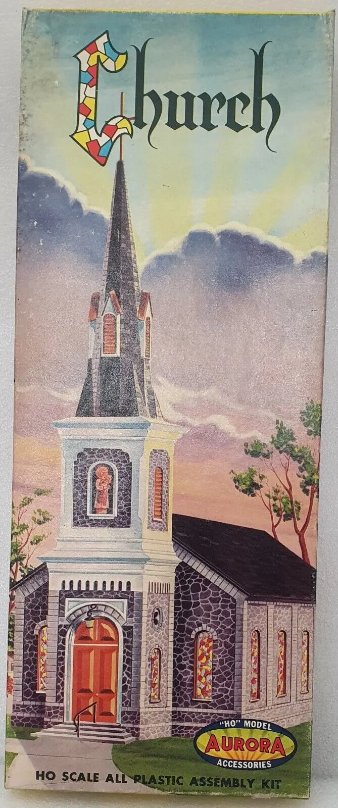 Ho Scale Aurora Church Model Kit 1
