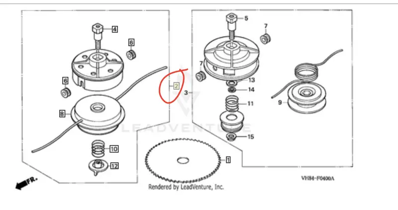 Honda Trimmer Head, Manual Pop 1