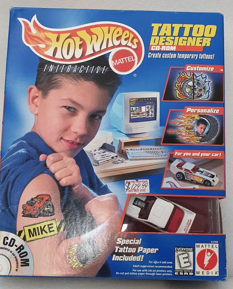 Hot Wheels Tattoo Designer Cd-Rom 1